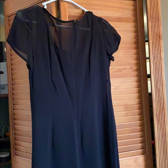 Liz Claiborne classic black dress petite size 8EUC - Picture 5 of 8